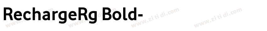 RechargeRg Bold字体转换